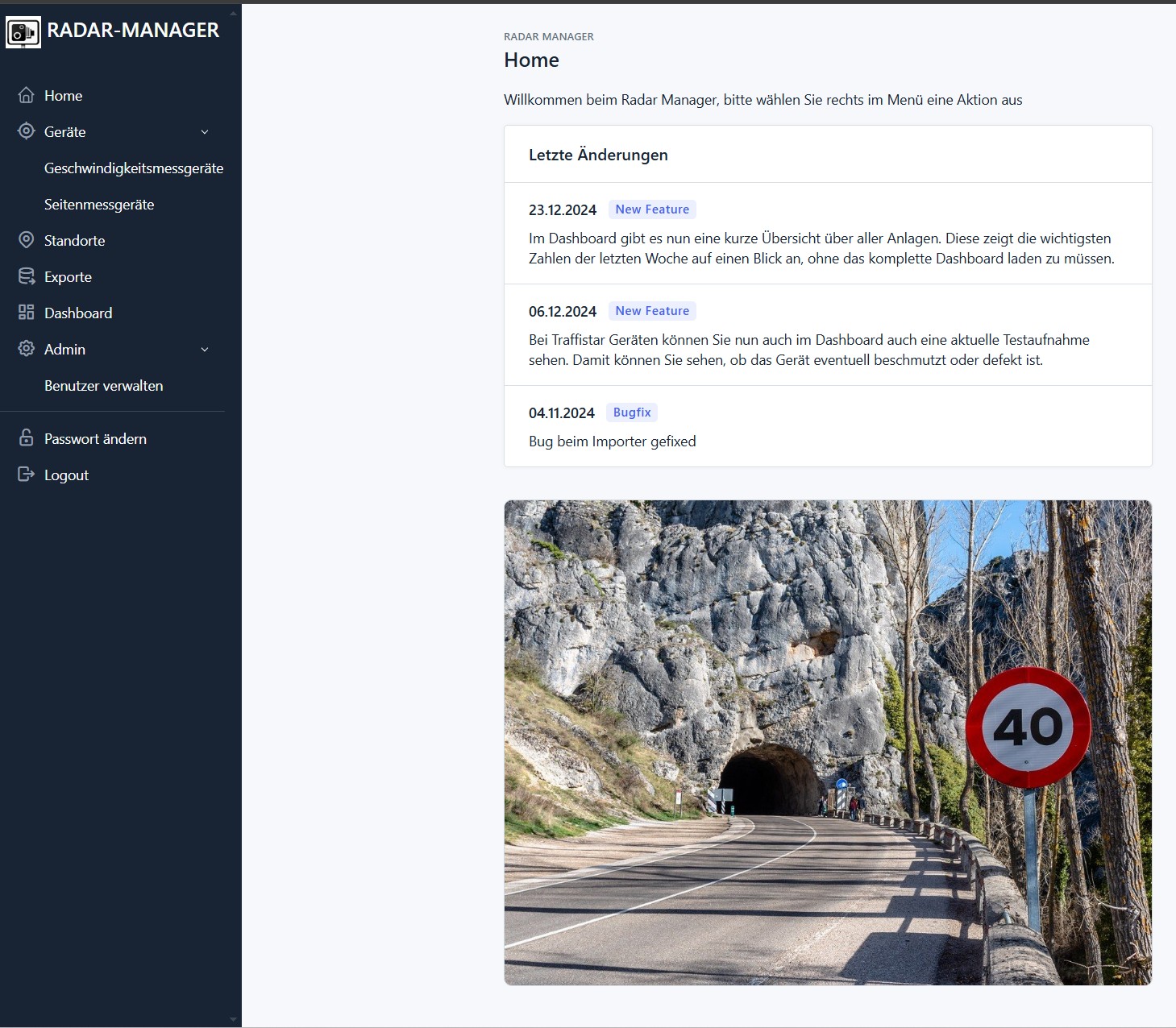 Screenshot - Radarmanager